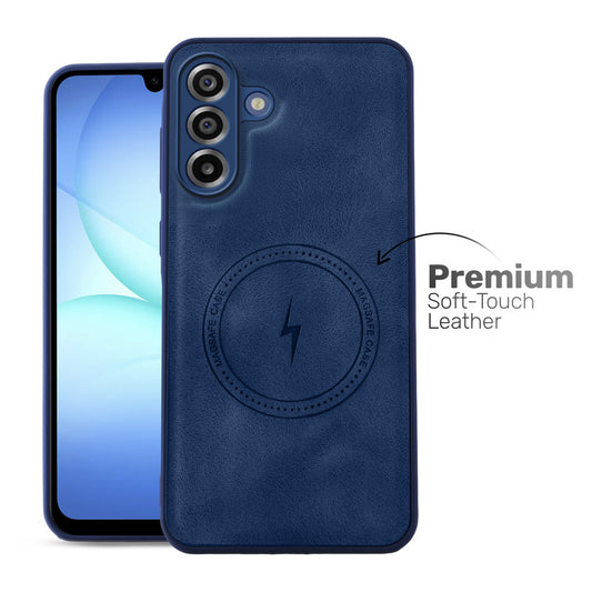 Refined PU Leather Case for Samsung A17 5G , with Support for MagSafe & Wireless Accessories