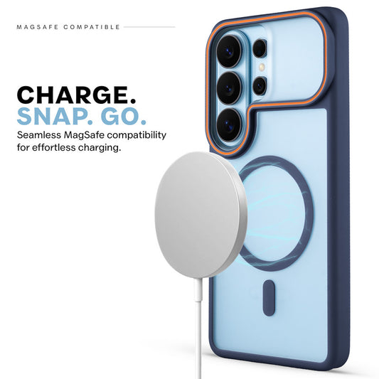 Premium MagSafe Case for Samsung S26 Ultra 5G with Frosted Back, Soft Silicone Edges & Raised Camera Protection