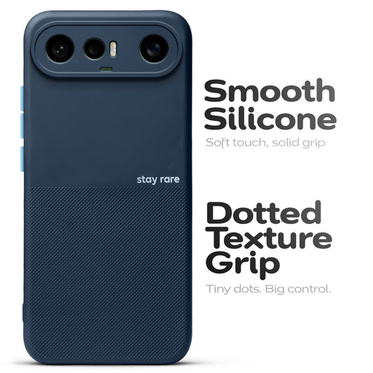 Premium Silicone Textured Case With Camera Protection & Inner Microfiber Lining Back Cover For Vivo X300 FE 5G