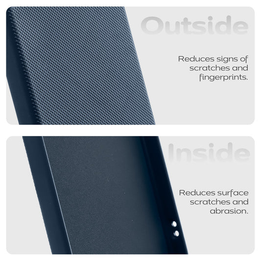 Premium Silicone Textured Case With Camera Protection & Inner Microfiber Lining Back Cover For Redmi Note 15 Pro 5G