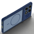 Angled view of Blue mobile case for Motorola Moto Edge 70 Pro 5G with proper charging port cutout, speaker holes and strong corner protection.
