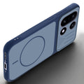Angled view of Blue mobile case for OnePlus 15 5G with proper charging port cutout, speaker holes and strong corner protection.