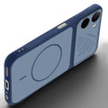 Angled view of Blue mobile case for Poco C81 4G with proper charging port cutout, speaker holes and strong corner protection.