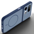 Angled view of Blue mobile case for Realme 16T 5G with proper charging port cutout, speaker holes and strong corner protection.
