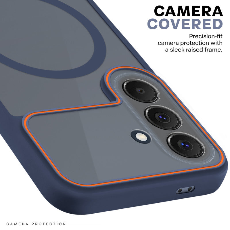 Premium Magnetic Case for Samsung A57 5G with Frosted Back, Soft Silicone Edges & Raised Camera Protection