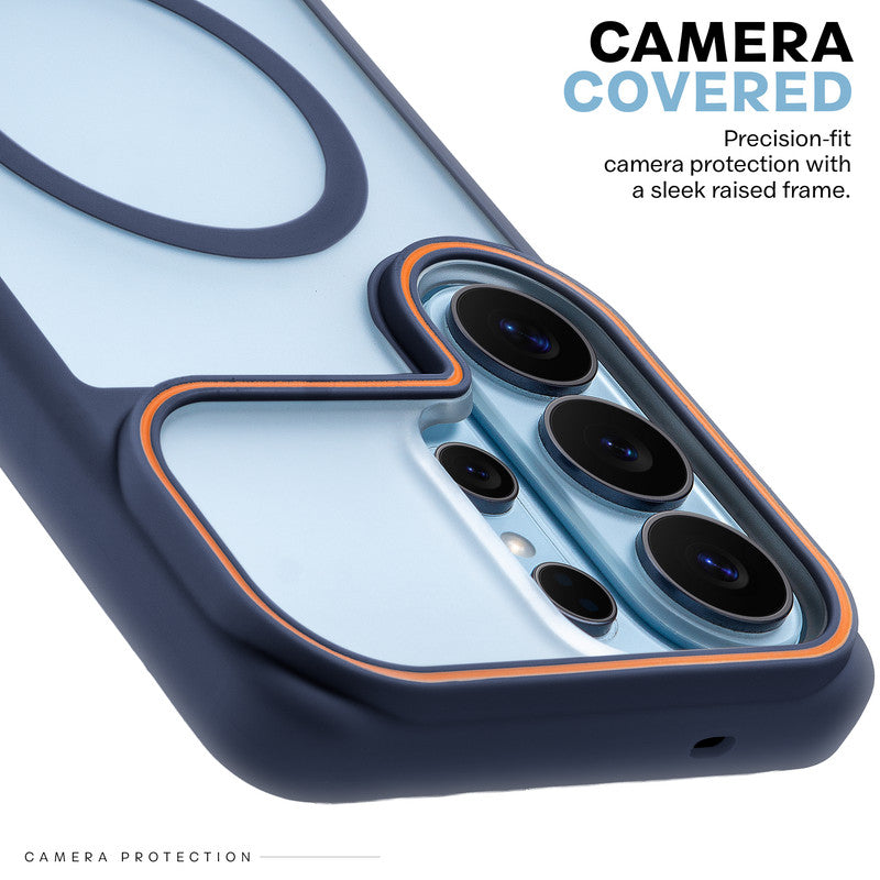 Premium MagSafe Case for Samsung S26 Ultra 5G with Frosted Back, Soft Silicone Edges & Raised Camera Protection