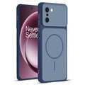 Full protective dual tone Blue silicone case for OnePlus 15R 5G showing front and back design coverage