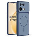 Full protective dual tone Blue silicone case for Realme 16 Pro Plus 5G showing front and back design coverage