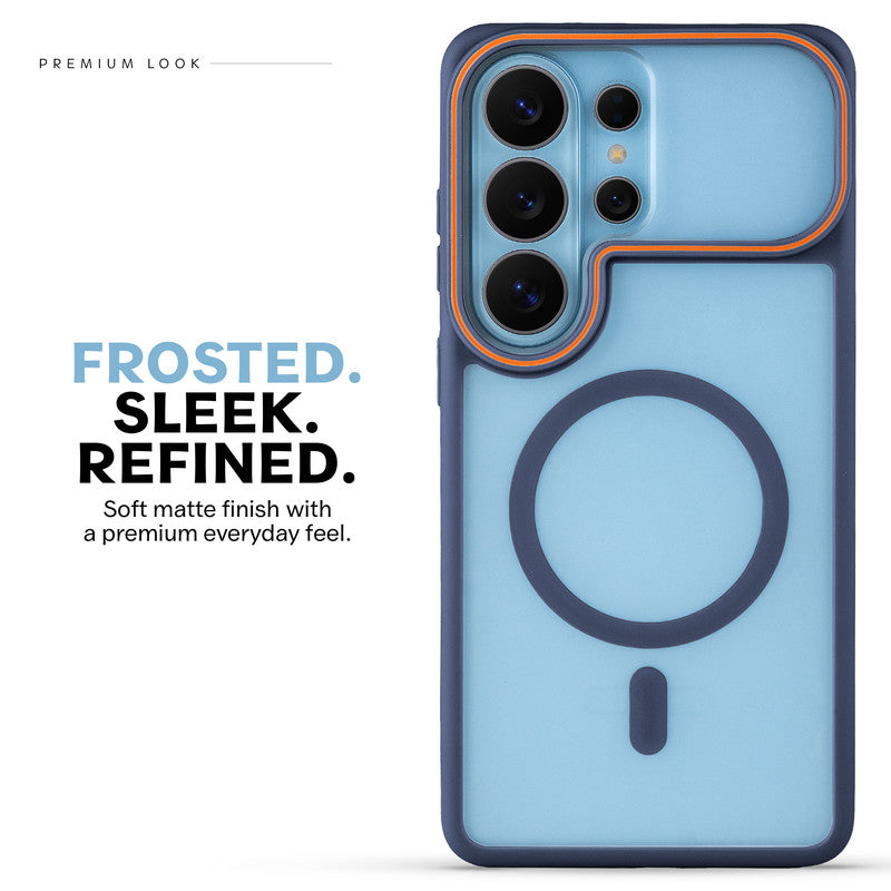 Premium MagSafe Case for Samsung S26 Ultra 5G with Frosted Back, Soft Silicone Edges & Raised Camera Protection