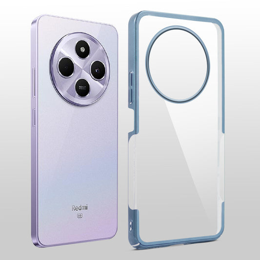 Crystal Clear Premium Case with Shiny Colorful Edges and Precise Cutouts for Redmi A4 5G