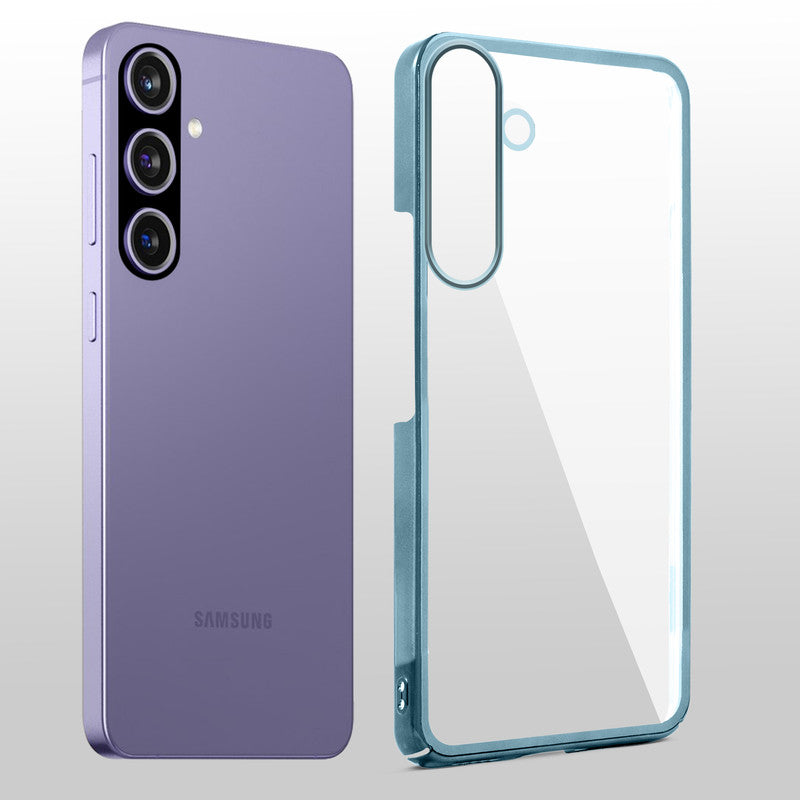 Crystal Clear Premium Case with Shiny Colorful Edges and Precise Cutouts for Samsung A36 5G