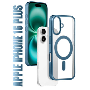 Premium Metallic Frame with Wireless Charging Support-Compatible Back Case For Apple iPhone 16 Plus