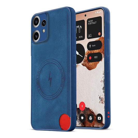 Refined PU Leather Case for CMF Nothing Phone 2 Pro , with Support for MagSafe & Wireless Accessories