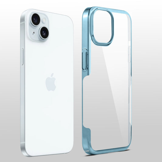 Crystal Clear Premium Case with Shiny Colorful Edges and Precise Cutouts for Apple iPhone 13