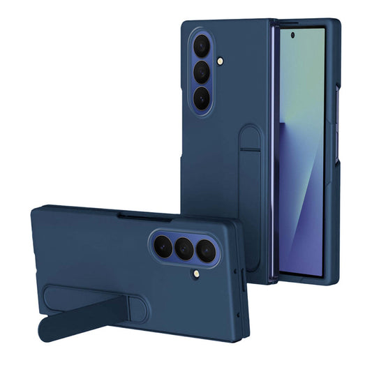 Solid Matte Finish Cover for Samsung Z Fold 7 with Integrated Stand for Hands Free Use