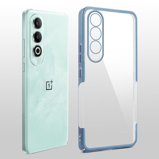 Crystal Clear Premium Case with Shiny Colorful Edges and Precise Cutouts for OnePlus Nord CE 4 5G