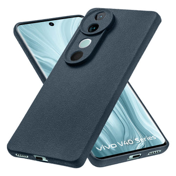 Sleek Textured Silicone Case for Vivo V40 5G