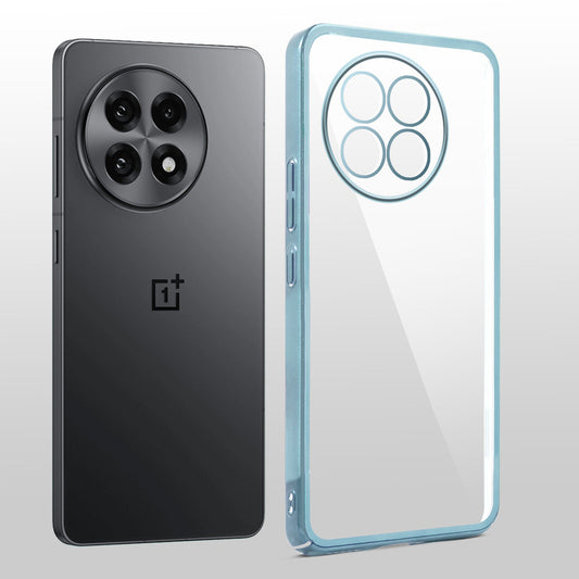 Crystal Clear Transparent Premium Shiny colorful Edges Hard Back Case For OnePlus 13R 5G