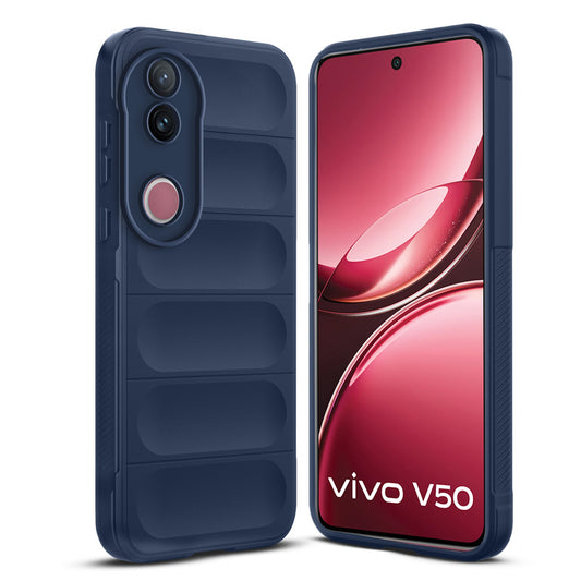 Premium Liquid Silicone Comfort Grip Case for Vivo V50 5G with Soft Touch Matte TPU