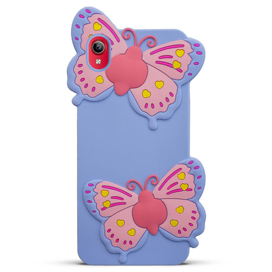 3D Vibrant Butterfly Silicone Phone Case For Vivo Y90