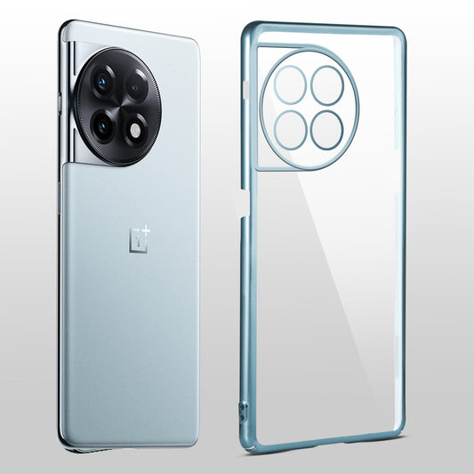 Crystal Clear Premium Case with Shiny Colorful Edges and Precise Cutouts for OnePlus 11R 5G