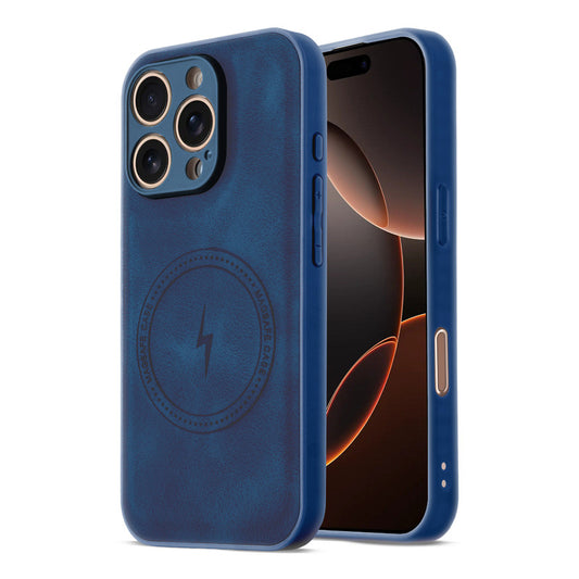 Refined PU Leather Case for Apple iPhone 16 Pro