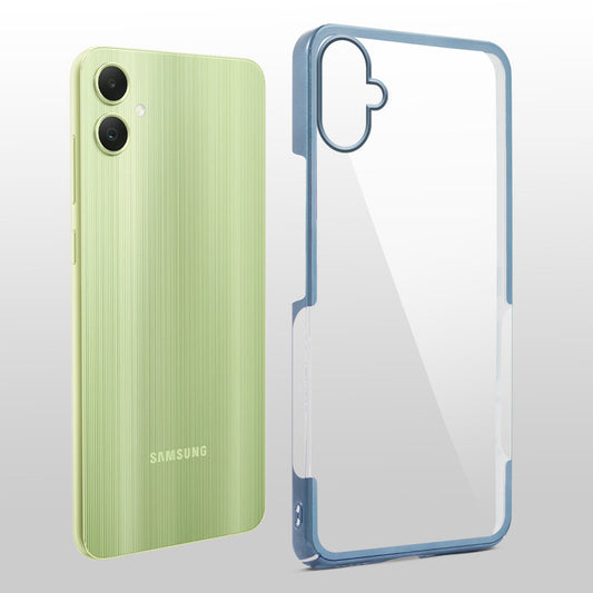 Crystal Clear Premium Case with Shiny Colorful Edges and Precise Cutouts for Samsung A06 5G