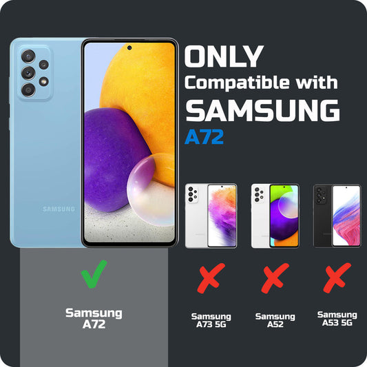 Premium Acrylic Transparent Back Cover for Samsung A72 5G