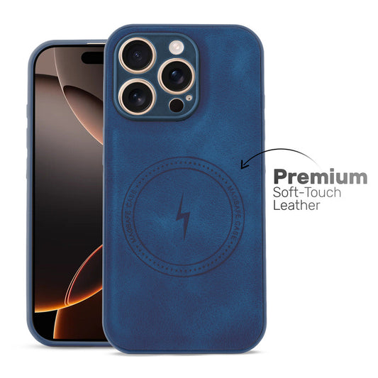 Refined PU Leather Case for Apple iPhone 16 Pro