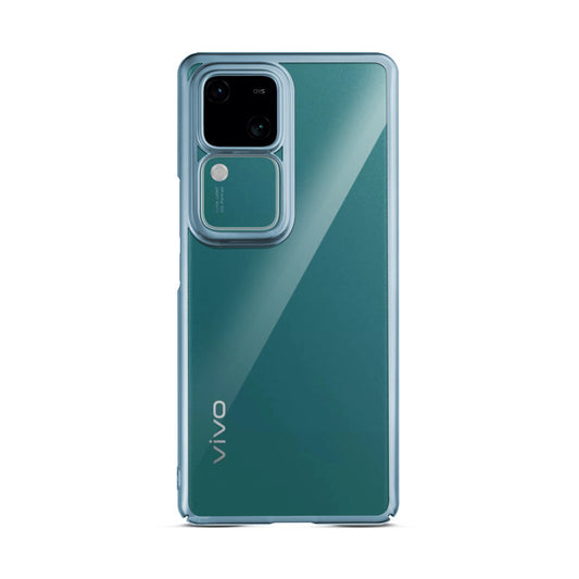 Crystal Clear Premium Shiny colorful Edges Hard Back Case For Vivo V30 Pro 5G