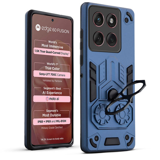 Heavy Duty Shockproof Case with Reinforced Corners for Motorola Moto Edge 60 Fusion 5G , Soft Cushioning & Camera Protection