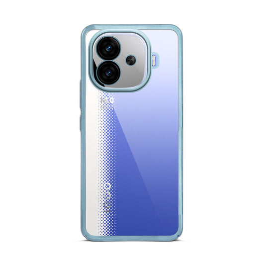 Crystal Clear Transparent Premium Shiny colorful Edges Hard Back Case For iQOO Neo 10R 5G