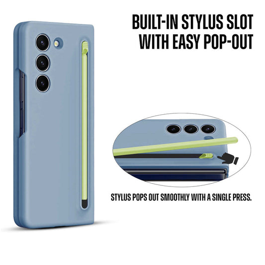 Handy Cover for Samsung Z Fold 5 with Integrated Pen Holder and Screen Friendly Stylus Pen