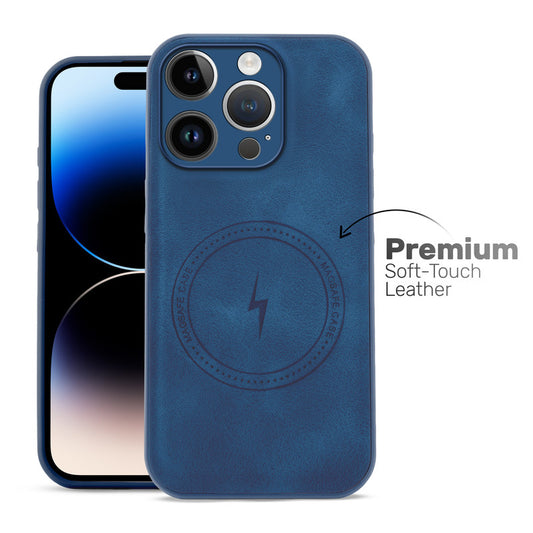 Refined PU Leather Case for Apple iPhone 14 Pro