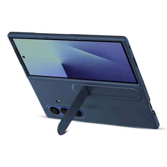 Solid Matte Finish Cover for Samsung Z Fold 7 with Integrated Stand for Hands Free Use