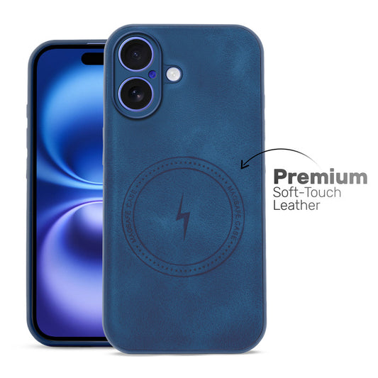 Refined PU Leather Case for Apple iPhone 16