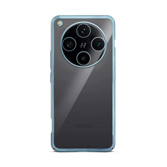 Crystal Clear Premium Shiny colorful Edges Hard Back Case For Oppo Find X8 Pro 5G