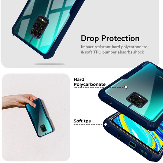 Premium Acrylic Transparent Back Cover for Redmi Note 9 Pro