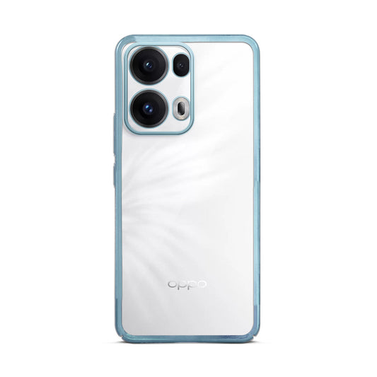 Crystal Clear Premium Shiny colorful Edges Hard Back Case For Oppo Reno 13 Pro 5G