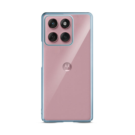 Crystal Clear Premium Case with Shiny Colorful Edges and Precise Cutouts for Motorola Moto Edge 60 Fusion 5G