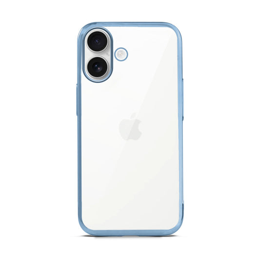 Crystal Clear Premium Shiny colorful Edges Hard Back Case For Apple iPhone 16