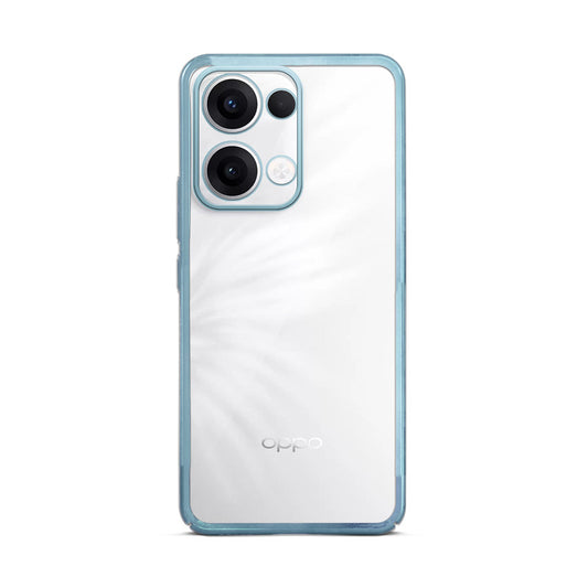 Crystal Clear Premium Shiny colorful Edges Hard Back Case For Oppo Reno 13 5G