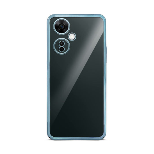 Crystal Clear Premium Shiny colorful Edges Hard Back Case For OnePlus Nord CE 3 Lite 5G