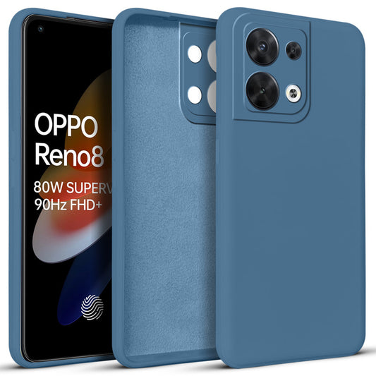 Premium Matte Silicone Back Cover for Oppo Reno 8 5G