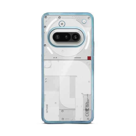 Crystal Clear Transparent Premium Shiny colorful Edges Hard Back Case For Nothing Phone 3A 5G