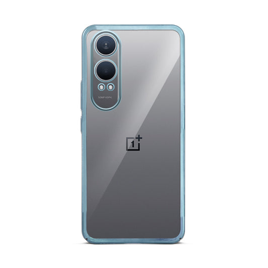 Crystal Clear Premium Shiny colorful Edges Hard Back Case For OnePlus Nord CE 4 Lite