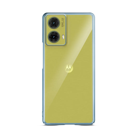 Crystal Clear Premium Shiny Edges Hard Back Case For Motorola Moto G85 5G
