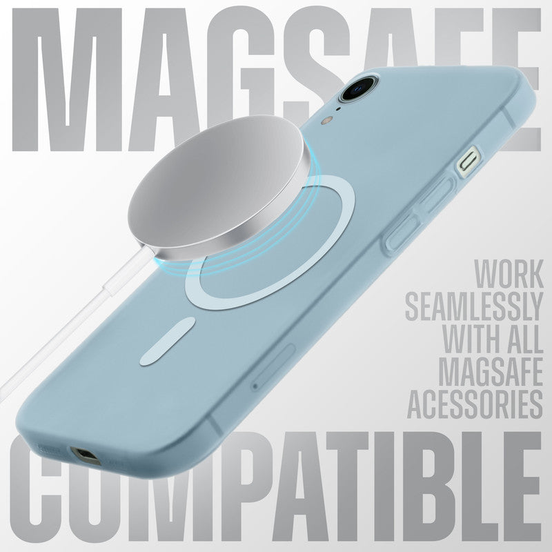 Slim Matte Wireless Charging Support Back Cover for Apple iPhone XR