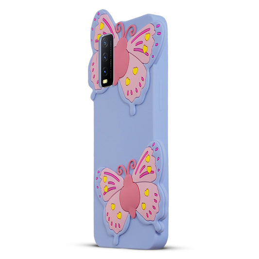 3D Vibrant Butterfly Silicone Phone Case For Vivo Y20