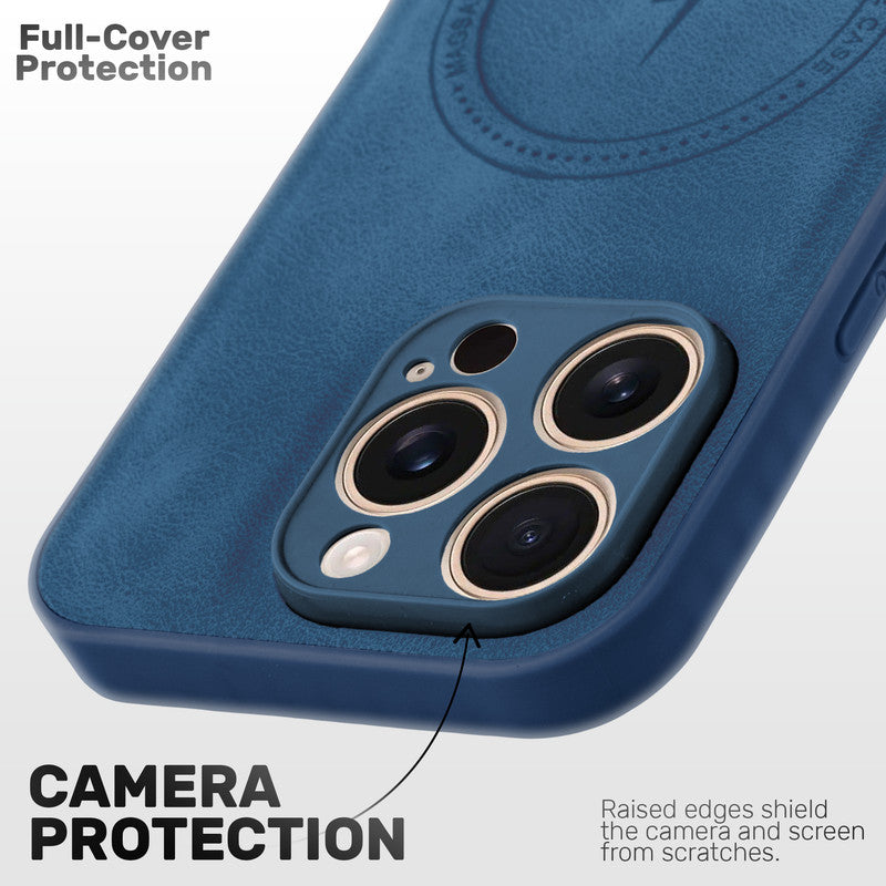 Refined PU Leather Case for Apple iPhone 15 Pro Max